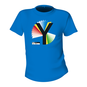 Rainbow Y Unisex  Blue T-Shirt 