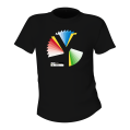 Rainbow Y Unisex Black T-Shirt
