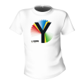 Rainbow Y White T-Shirt 